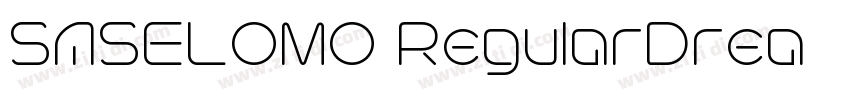 SASELOMO RegularDrea字体转换